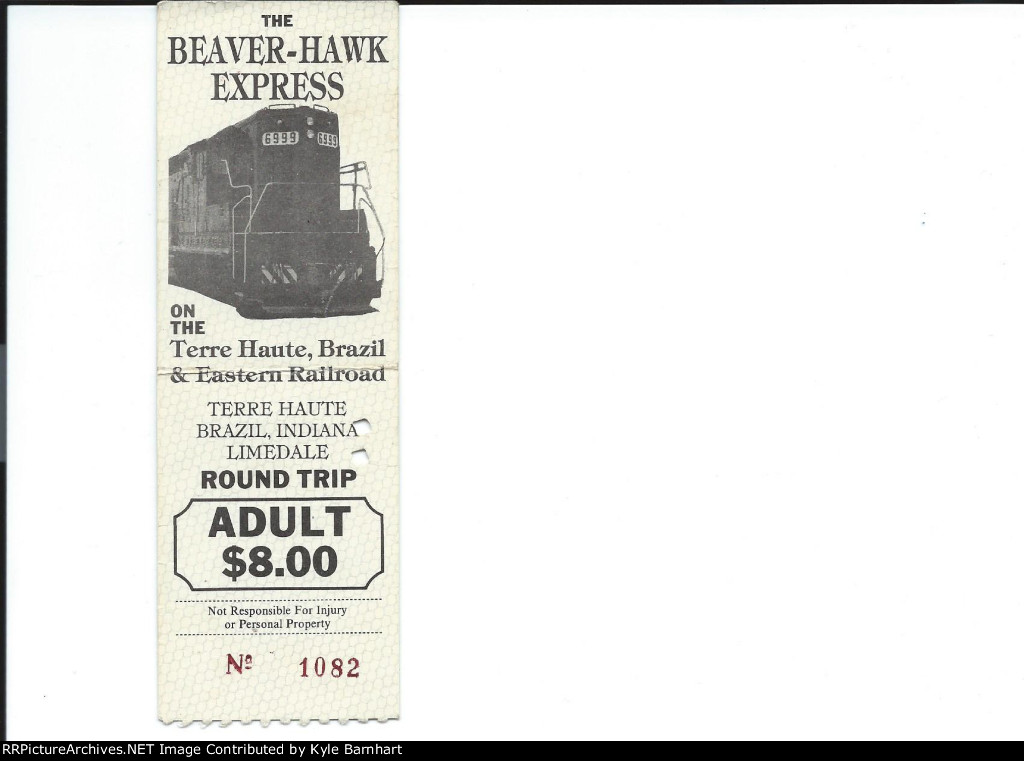 TBER Beaver Hawk Express Ticket
